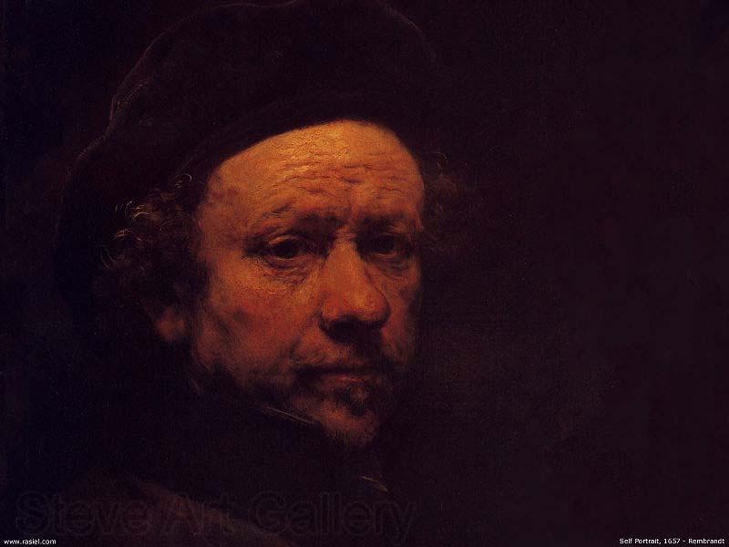 REMBRANDT Harmenszoon van Rijn Rembrandt  Self Portrait, Norge oil painting art